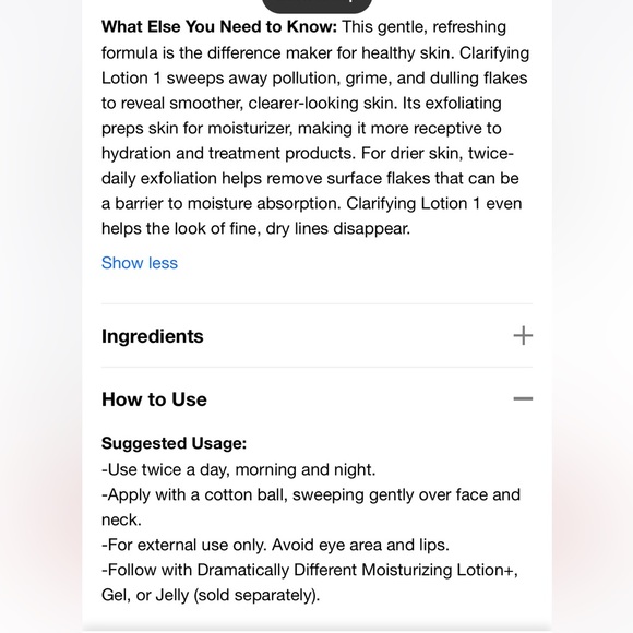 NEW FULL SIZE CLINIQUE CLARIFYING LOTION 1 FOR DRY SKIN 200 ml - Picture 4 of 4